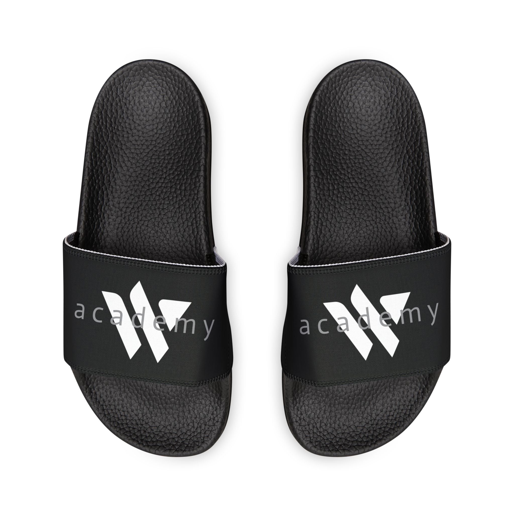 41 - Women’s Removable-Strap Slide Sandals — Customizable Black Comfort Slides