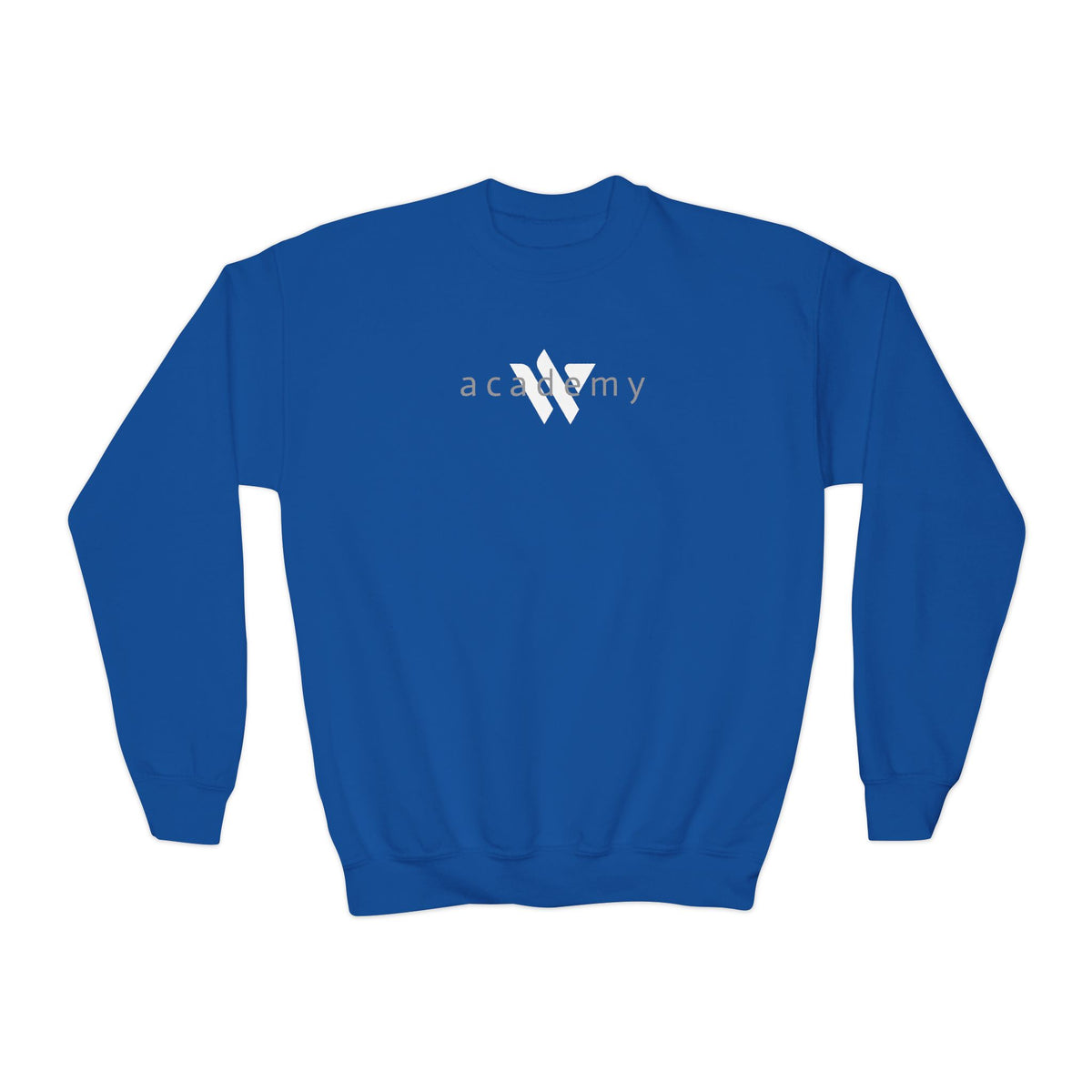 15 - Youth Multi Colors Crewneck Sweatshirt - Woodland Academy Logo Pullover