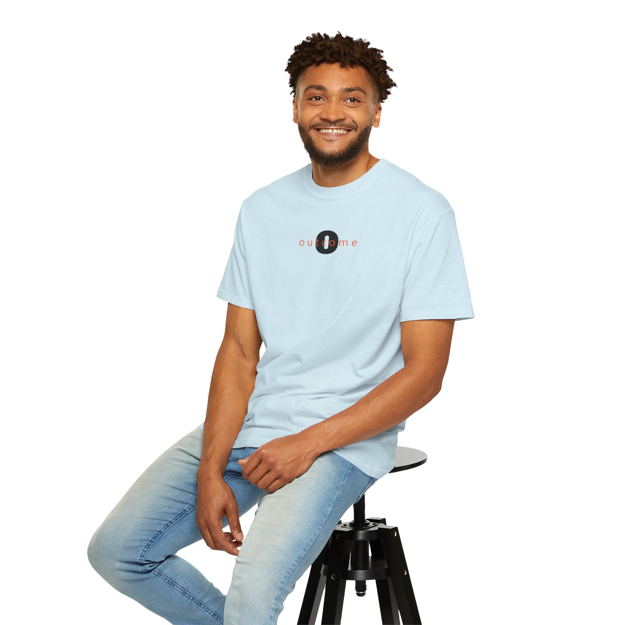 91 - Outcome Leadership- The Future Multi Color T-Shirt — Minimal Logo Tee for Leaders & Coaches