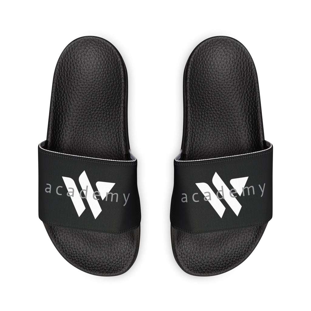 41 - Men’s Removable-Strap Slide Sandals – Lightweight Black Pool & Beach Slides
