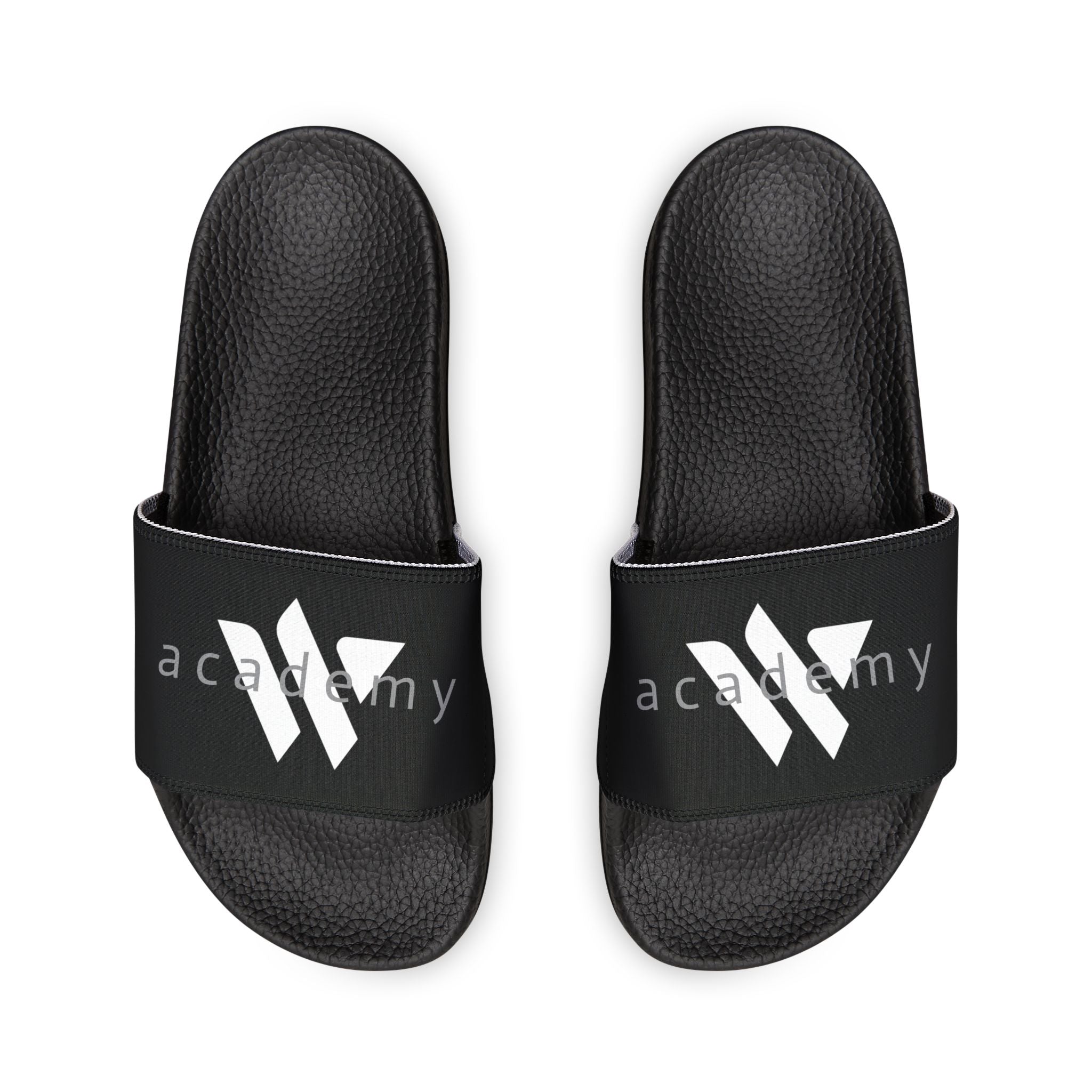 41 - Men’s Removable-Strap Slide Sandals – Lightweight Black Pool & Beach Slides