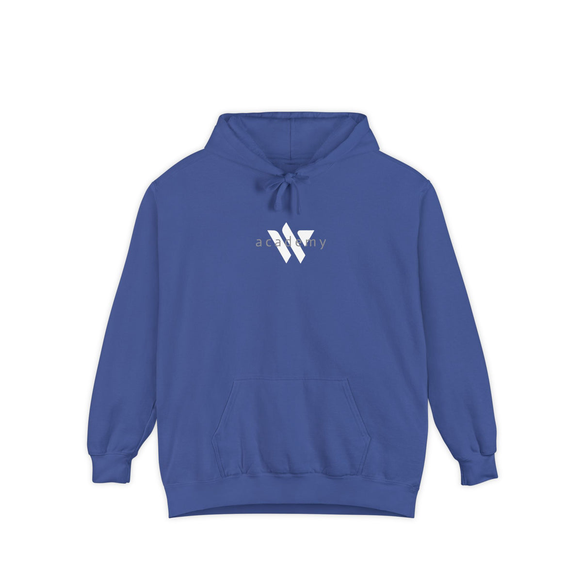 17 - Comfort Colors Embroidered Logo Hoodie — Garment-Dyed Cozy Pullover