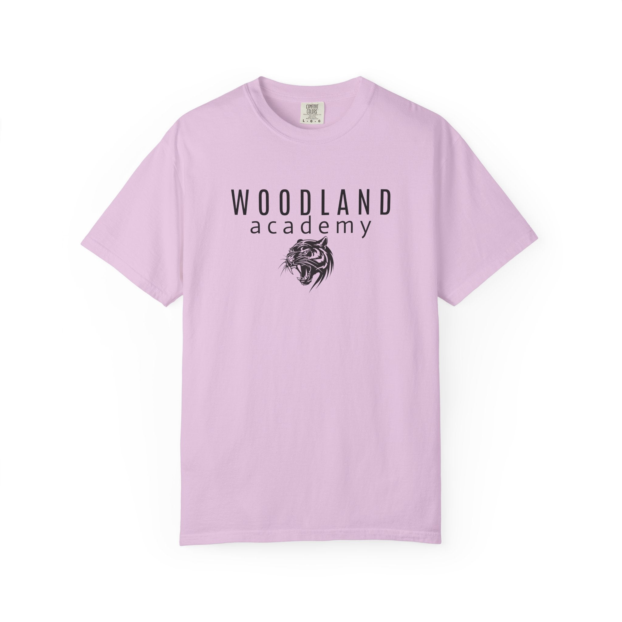 11 - Woodland Academy Wildcat Logo Multi Color T-Shirt — Minimal Logo Tee for Leaders & Coaches