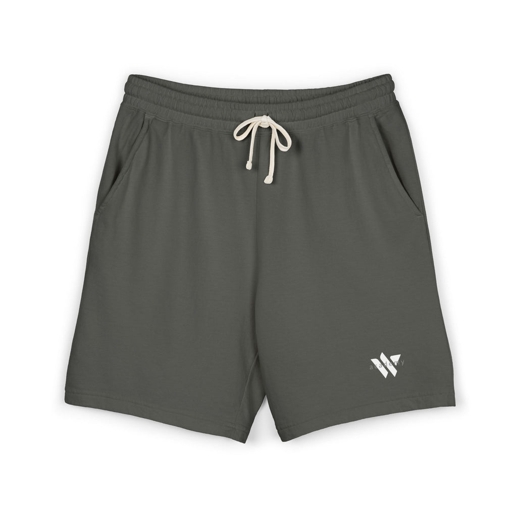 21 - Lightweight Garment-Dyed Fleece Sweat Shorts — Soft Casual Lounge Shorts