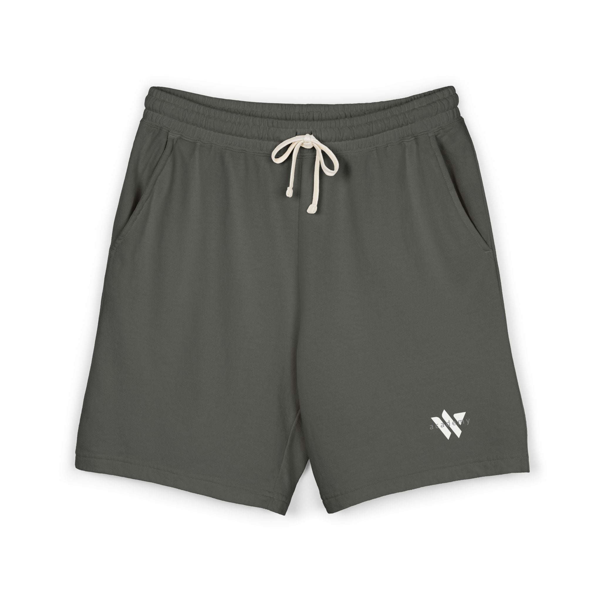 21 - Lightweight Garment-Dyed Fleece Sweat Shorts — Soft Casual Lounge Shorts