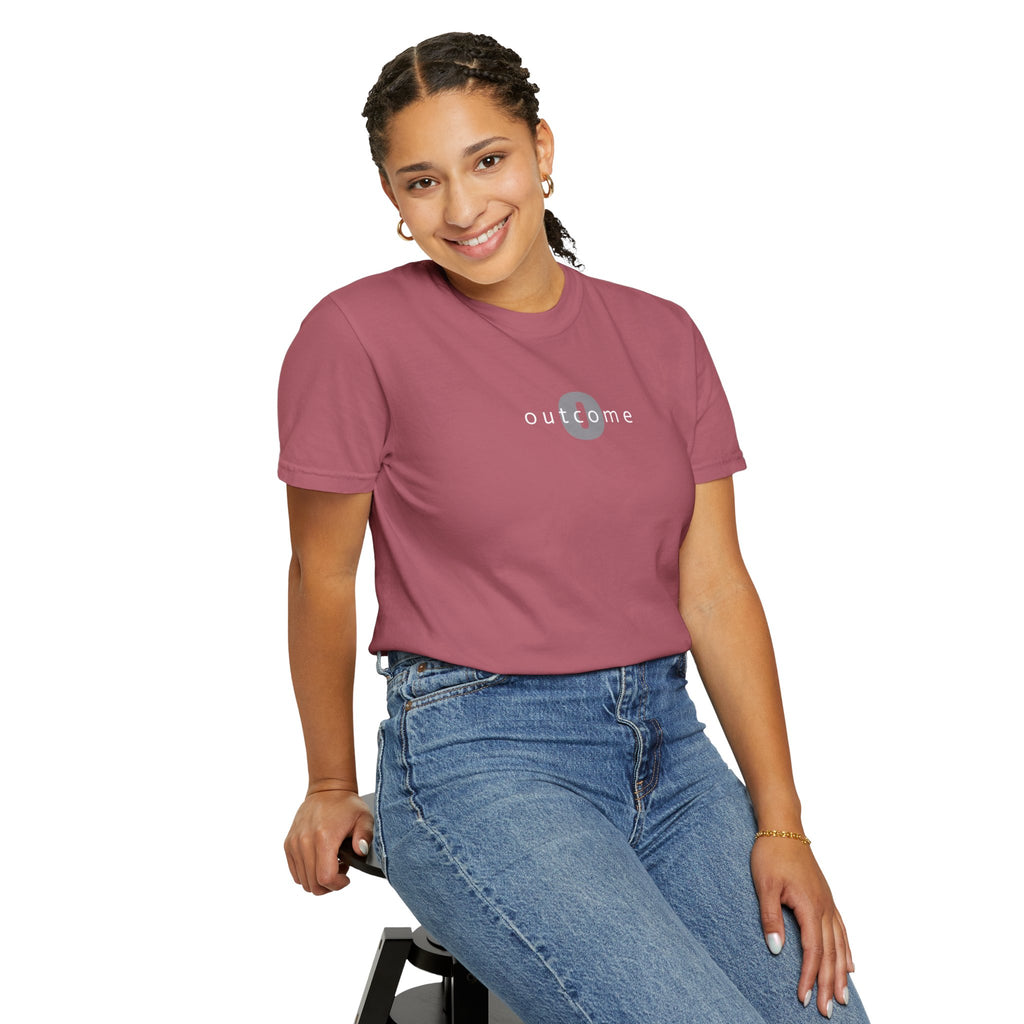 91 - Outcome Leadership - Multi Color T-Shirt — Minimal Logo Tee for Leaders & Coaches