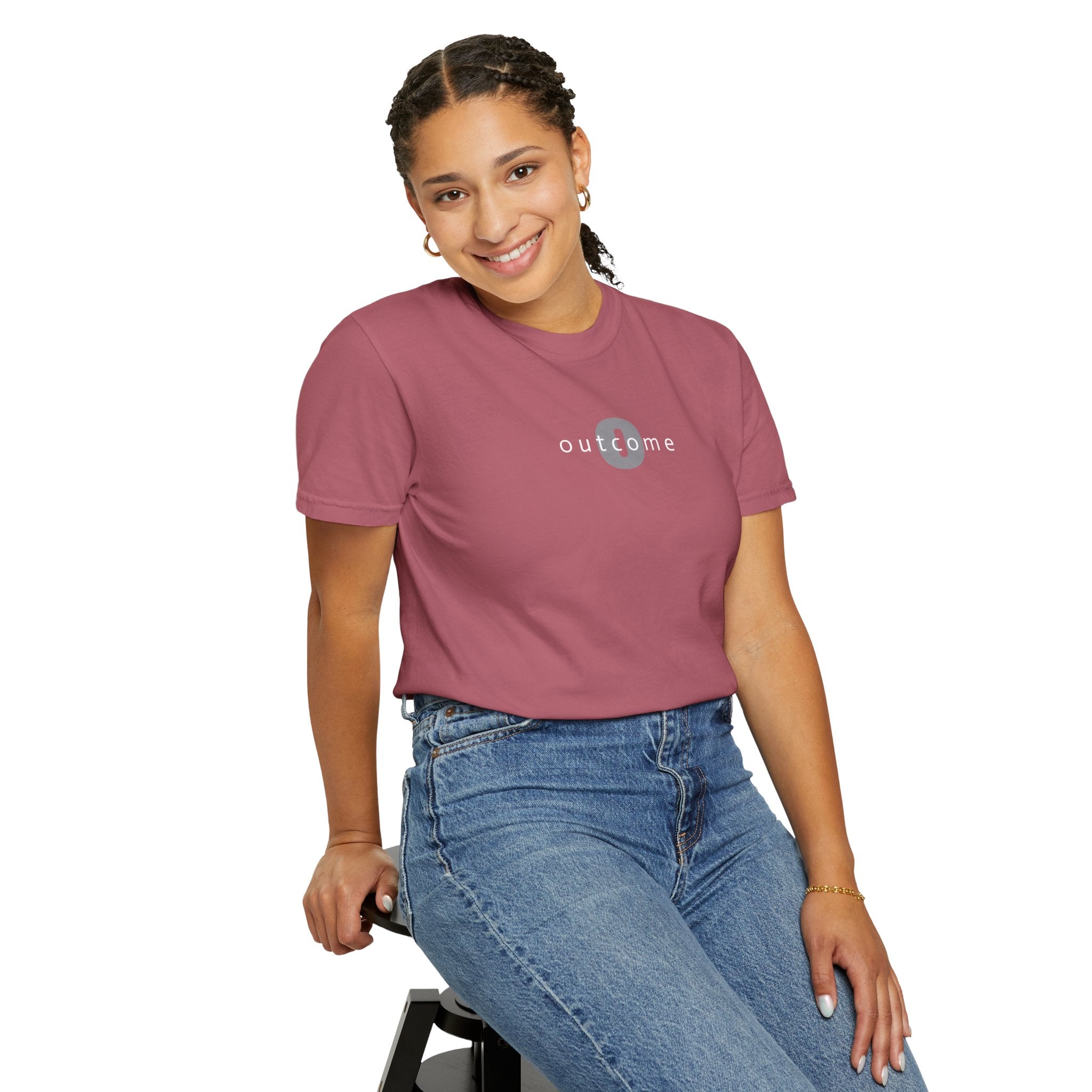 91 - Outcome Leadership - Multi Color T-Shirt — Minimal Logo Tee for Leaders & Coaches